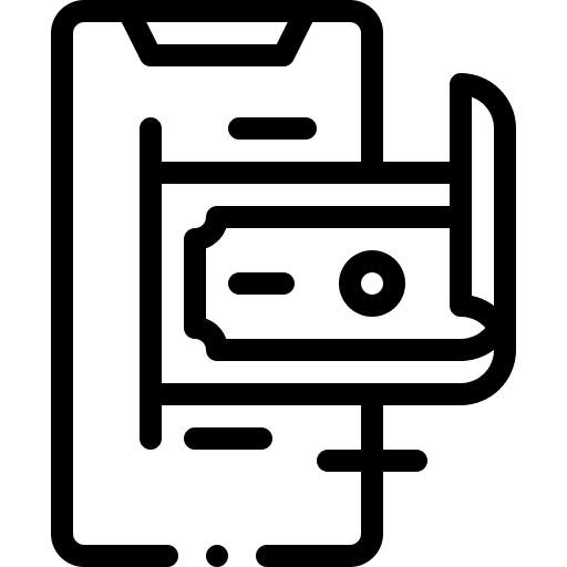 Payment smartphone mobile banking payment icon