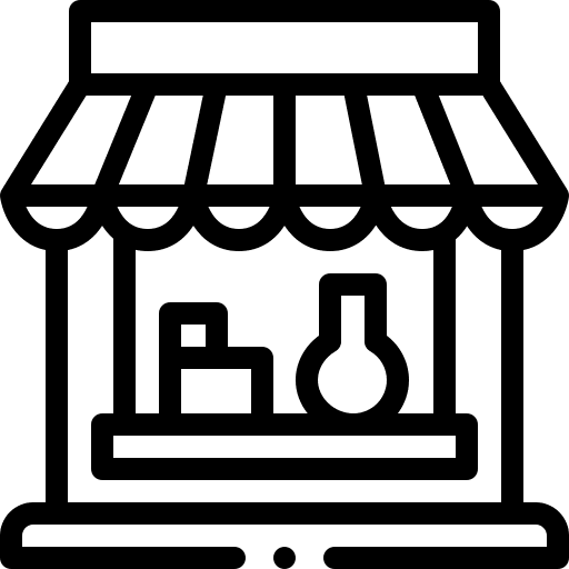 Storefront dollar commerce and shopping retail icon