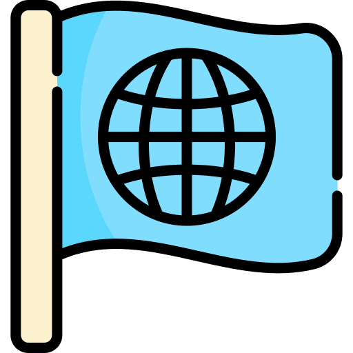 Nations nations planet earth flags icon