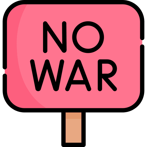 No war no war signaling pacifism icon