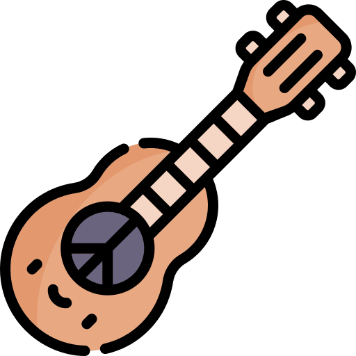 Guitar symbol acoustic guitar musical instrument icon