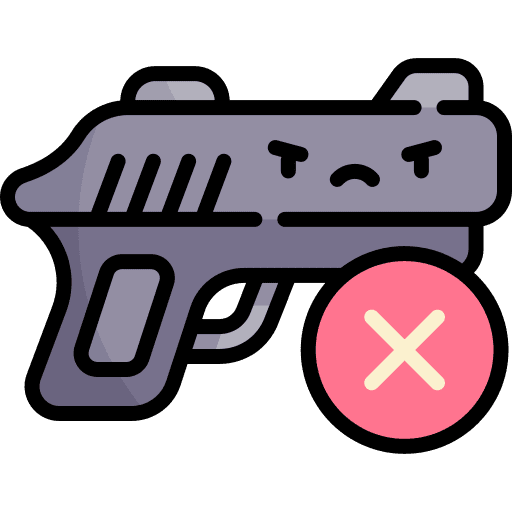 Guns pacifism guns signaling icon