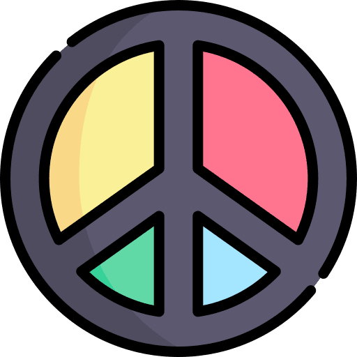 Peace symbol hippie peace sign pacifism icon
