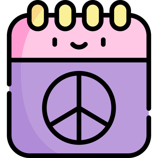 Calendar peace day 21st pacifism icon