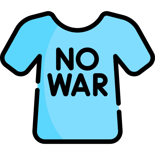 Tshirt pacifism tshirt peace icon