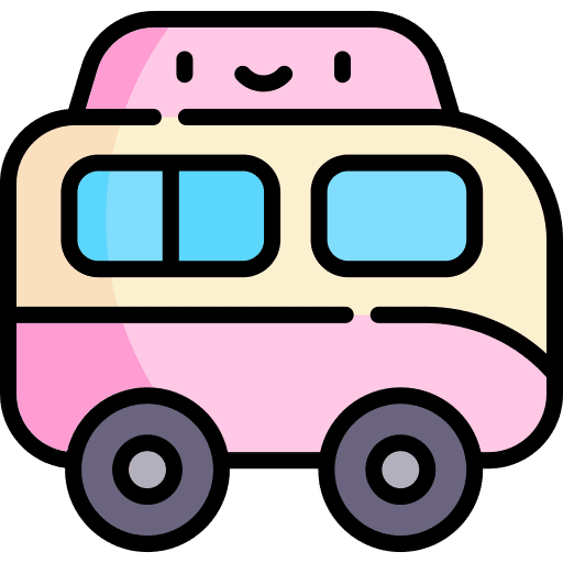 Van transportation travel automobile icon