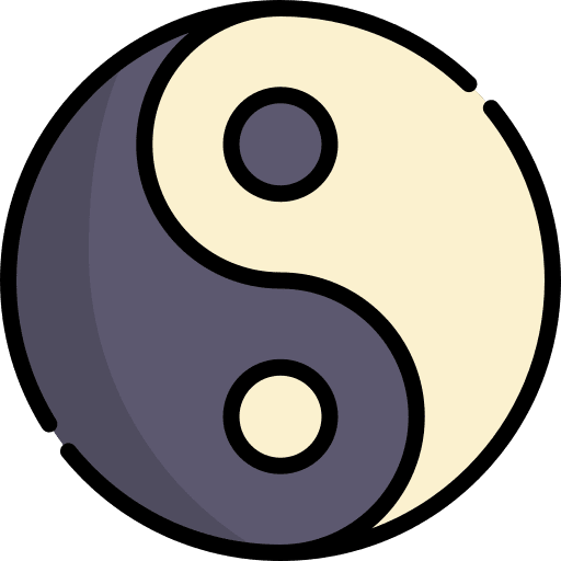 Yin yang cultures taoism faith icon