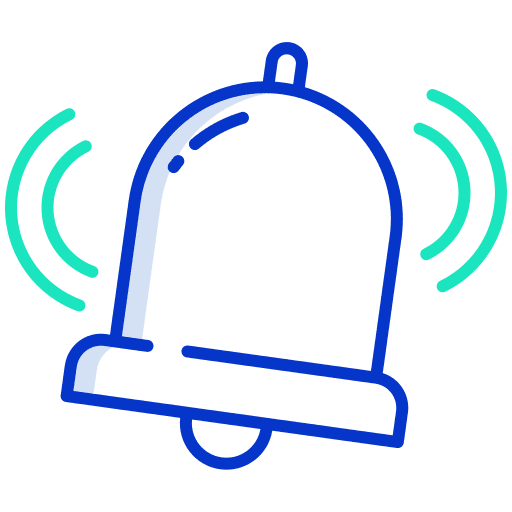 Bell alarm remind music and multimedia icon