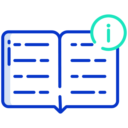Book info guidelines manual icon