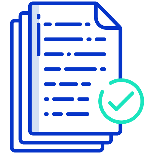 Document requirement document approval icon