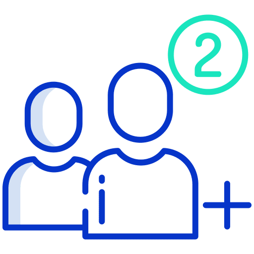 Add user social network friend interface icon