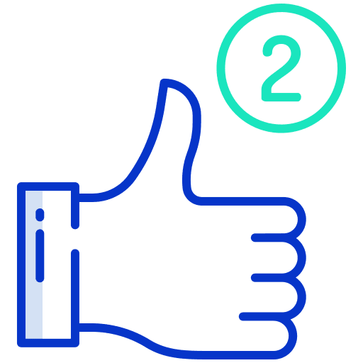 Like alert finger gestures icon