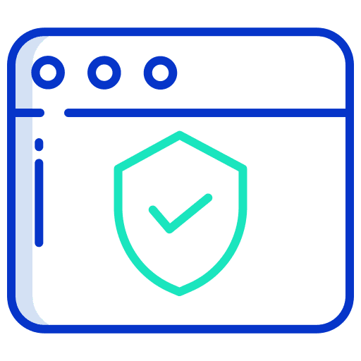 Web protection lock web security webpage icon