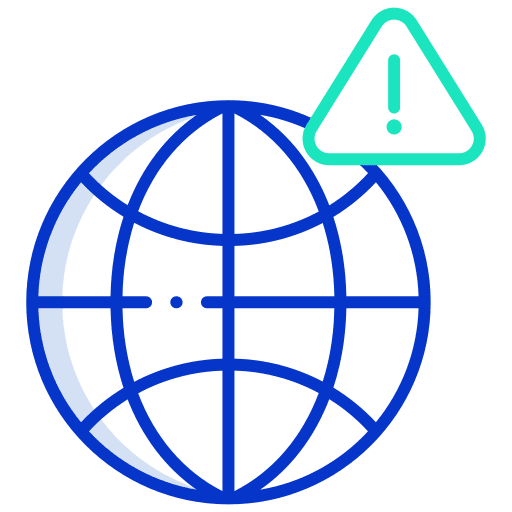 Alert worldwide world earth icon