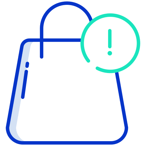 Bag security online store shopper icon