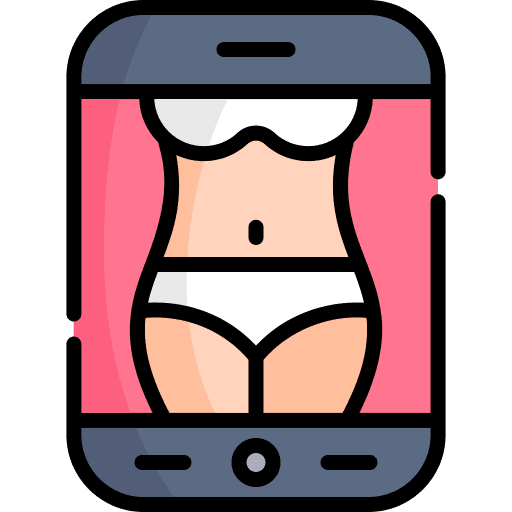 Nudes smartphone picture sexting icon