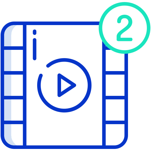 Video multimedia option alert entertainment icon
