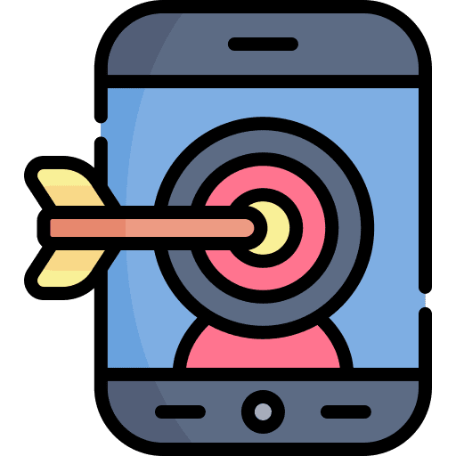 Target aim dartboard target icon