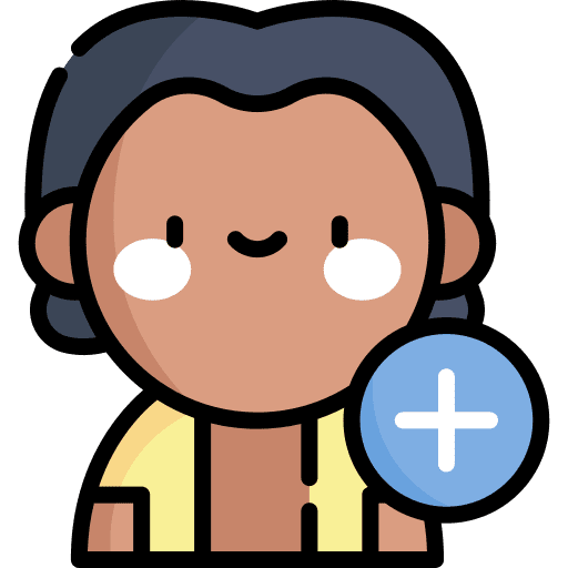 Friend request social media avatar add icon