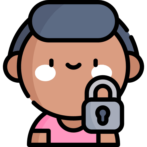 Private account permissions identity lock icon