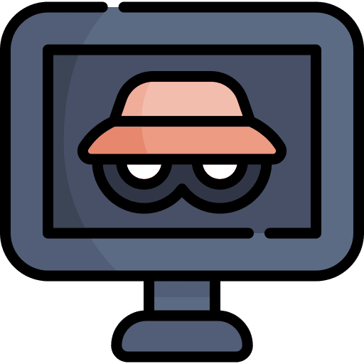 Private searching website private icon