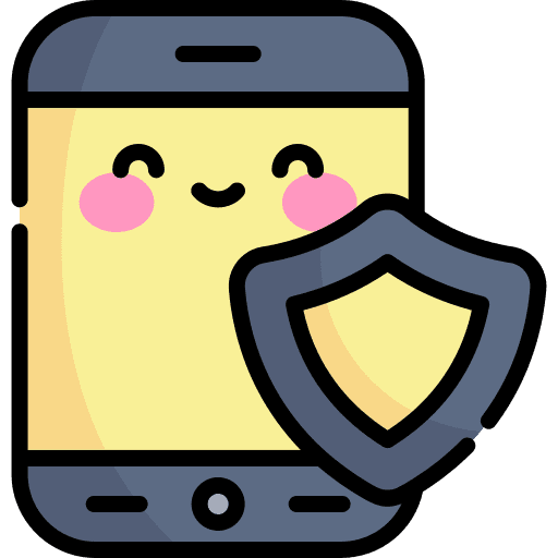 Protect mobile phone security smartphone icon