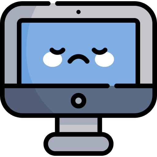 Sad internet computer miscellaneous icon