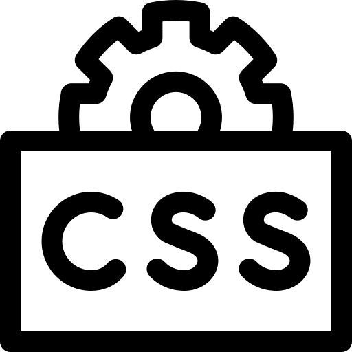 Css cogwheel web design web development icon