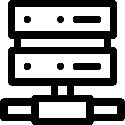 Server seo and web technology dedicated hosting icon