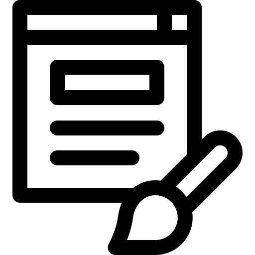 Web design custom web development edit tool icon