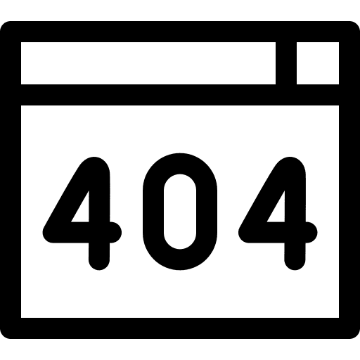 404 error code ui website icon