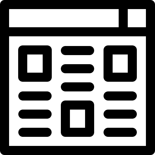 Layout layout development browser icon