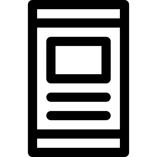 Mobile seo and web layout website icon