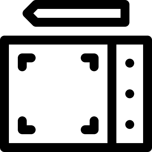 Pen tablet graphic tablet gadget device icon