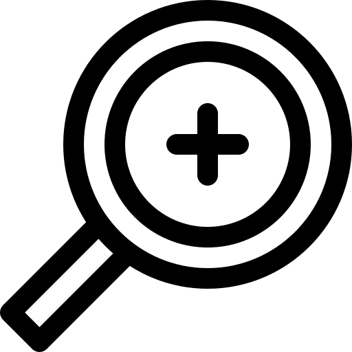 Seo seo and web zoom magnifying glass icon