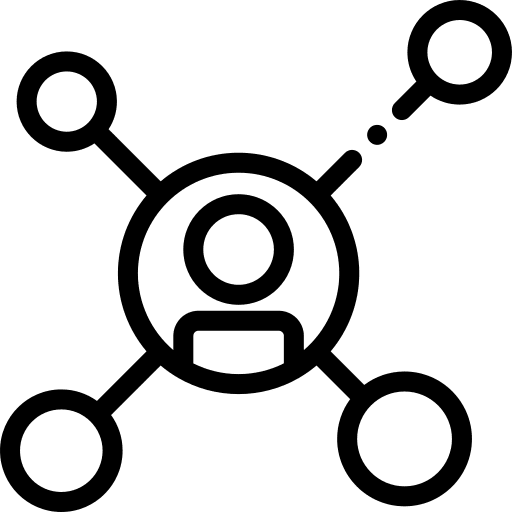 Team cluster community manager web icon