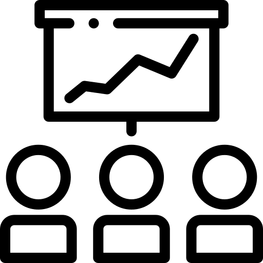 Graphic presentation graphic collaboration icon