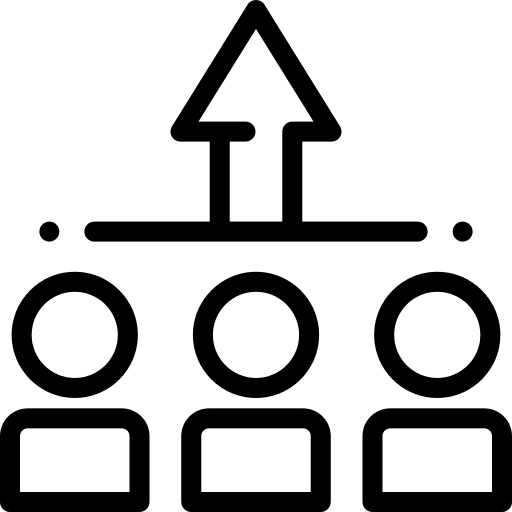 Growth people evolve team icon