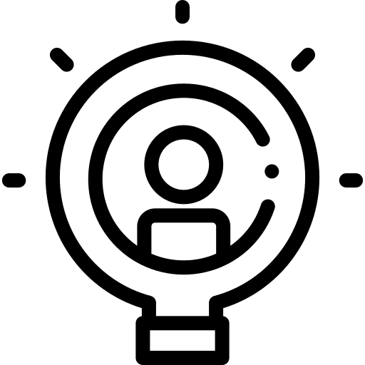 Light bulb invention creation idea icon