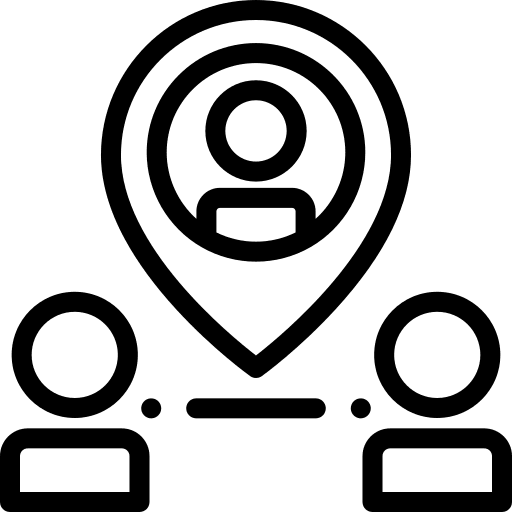 Location teamwork professions and jobs team icon