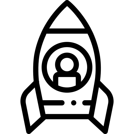 Rocket team rocket ship business and finance icon