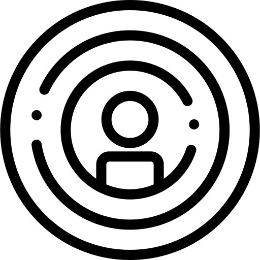 Target people audience client icon