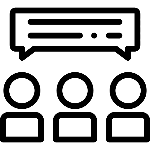 Chat message opinion conversation icon