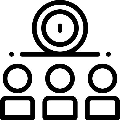 Money coin business partnership investors icon