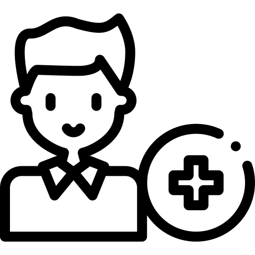 Plus add boy profile icon