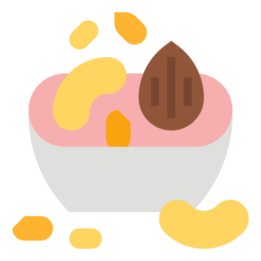 Cashew bowl nut snack icon
