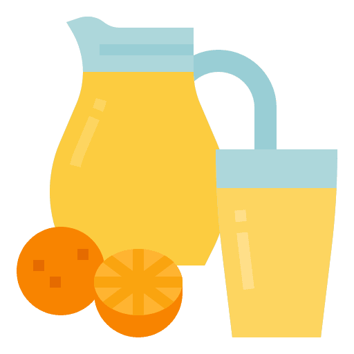Orange juice drink healthy jar icon
