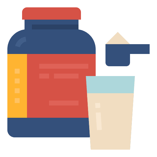 Protein powder jar protein powder whey icon