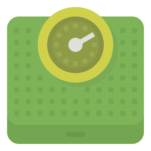 Weight body scale weighing machine wellness icon
