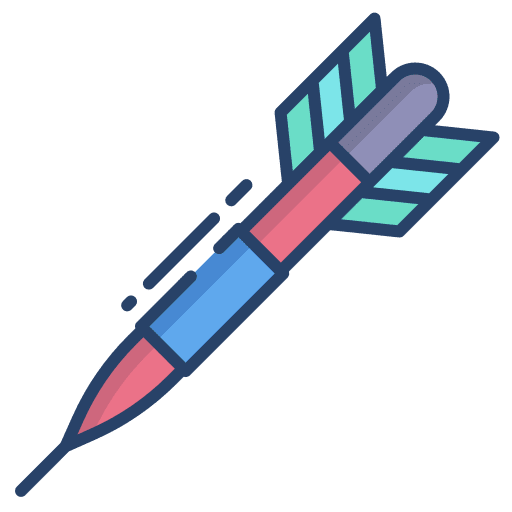 Darts game bullseye darts icon